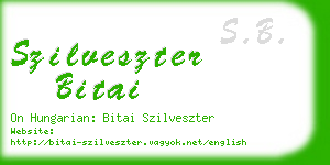 szilveszter bitai business card